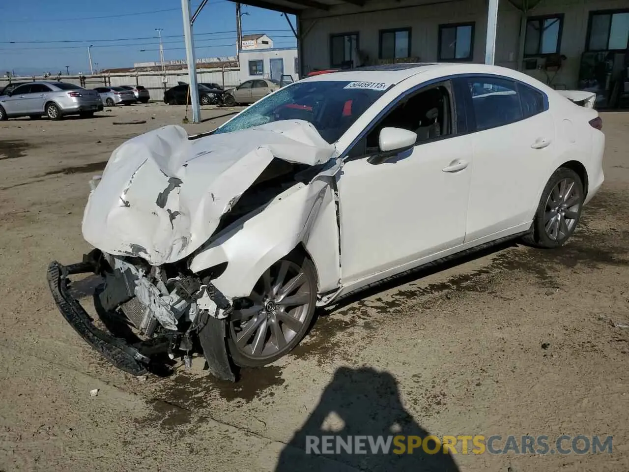 1 Photograph of a damaged car JM1BPACL6M1328376 MAZDA 3 2021