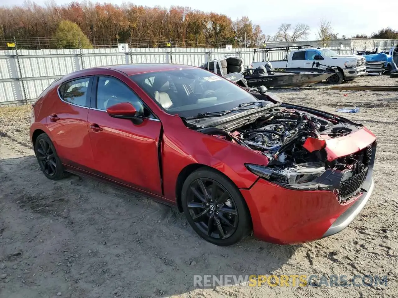 4 Фотография поврежденного автомобиля JM1BPAML5M1308506 MAZDA 3 2021