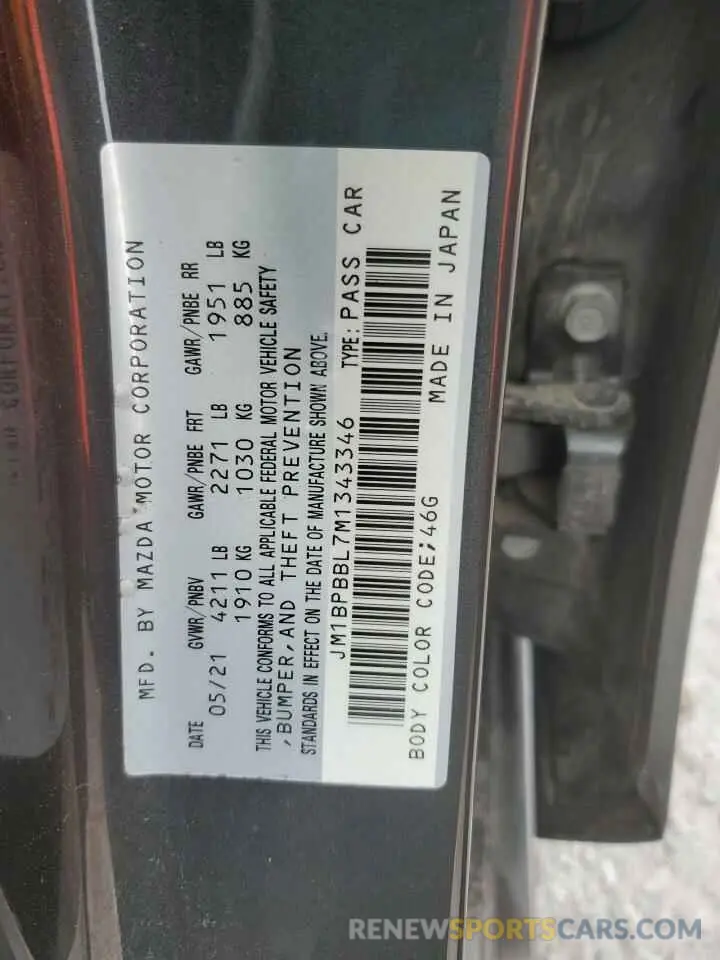 12 Фотография поврежденного автомобиля JM1BPBBL7M1343346 MAZDA 3 2021