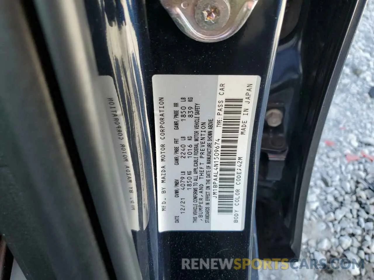 12 Фотография поврежденного автомобиля JM1BPAAL4N1509674 MAZDA 3 2022