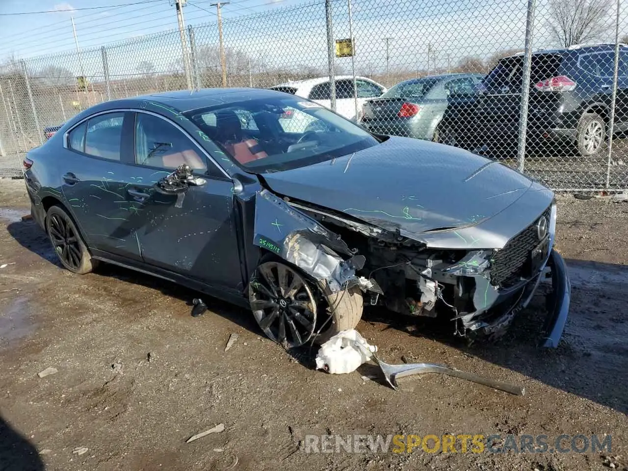 4 Фотография поврежденного автомобиля 3MZBPACM9PM362230 MAZDA 3 2023