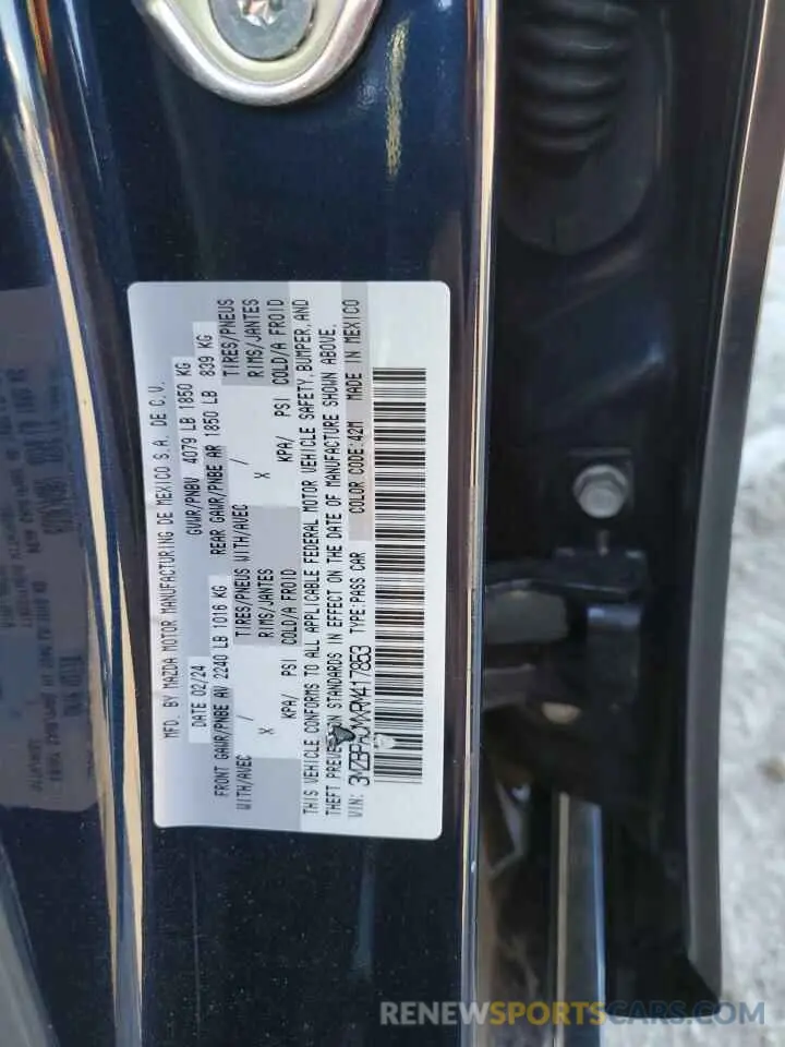 14 Photograph of a damaged car 3MZBPACMXRM417853 MAZDA 3 2024