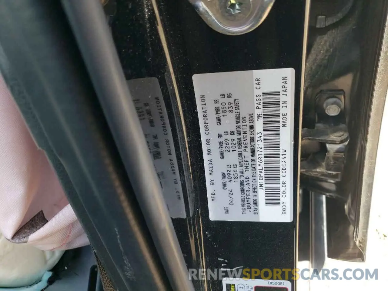 12 Photograph of a damaged car JM1BPALM6R1721343 MAZDA 3 2024