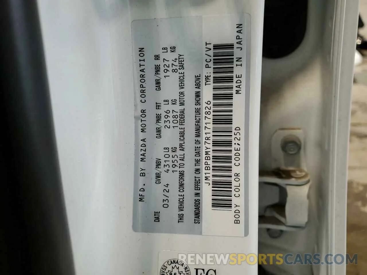 13 Photograph of a damaged car JM1BPBMY7R1717826 MAZDA 3 GT 2024