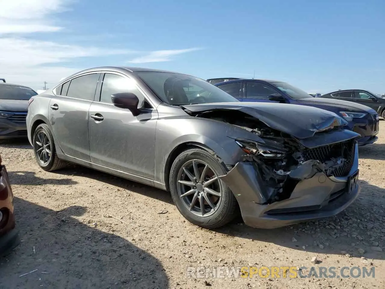 4 Фотография поврежденного автомобиля JM1GL1TY9K1503570 MAZDA 6 2019