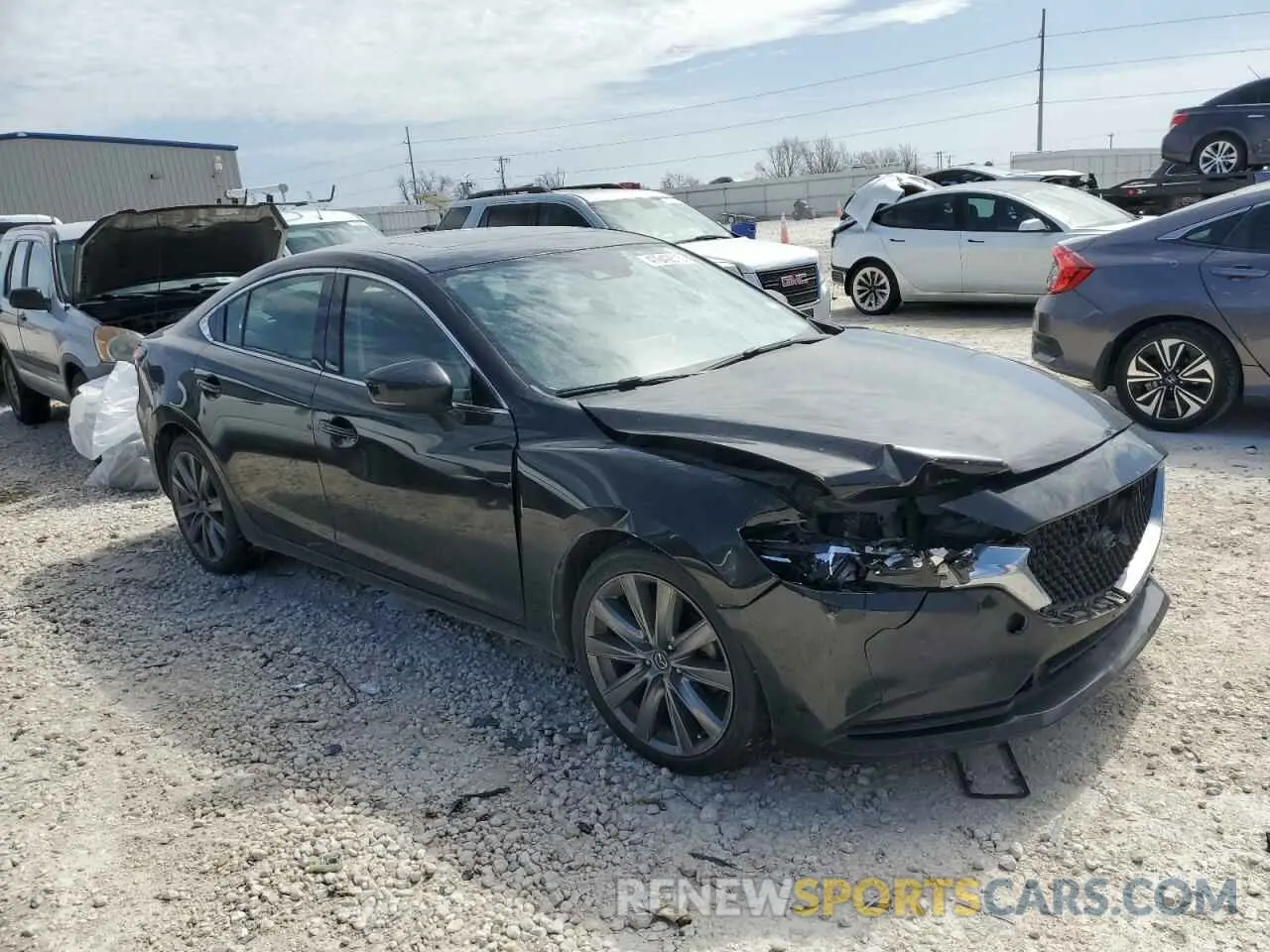 4 Фотография поврежденного автомобиля JM1GL1VM4M1605291 MAZDA 6 2021