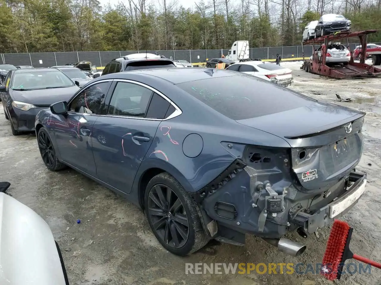 2 Фотография поврежденного автомобиля JM1GL1WY9M1616420 MAZDA 6 2021