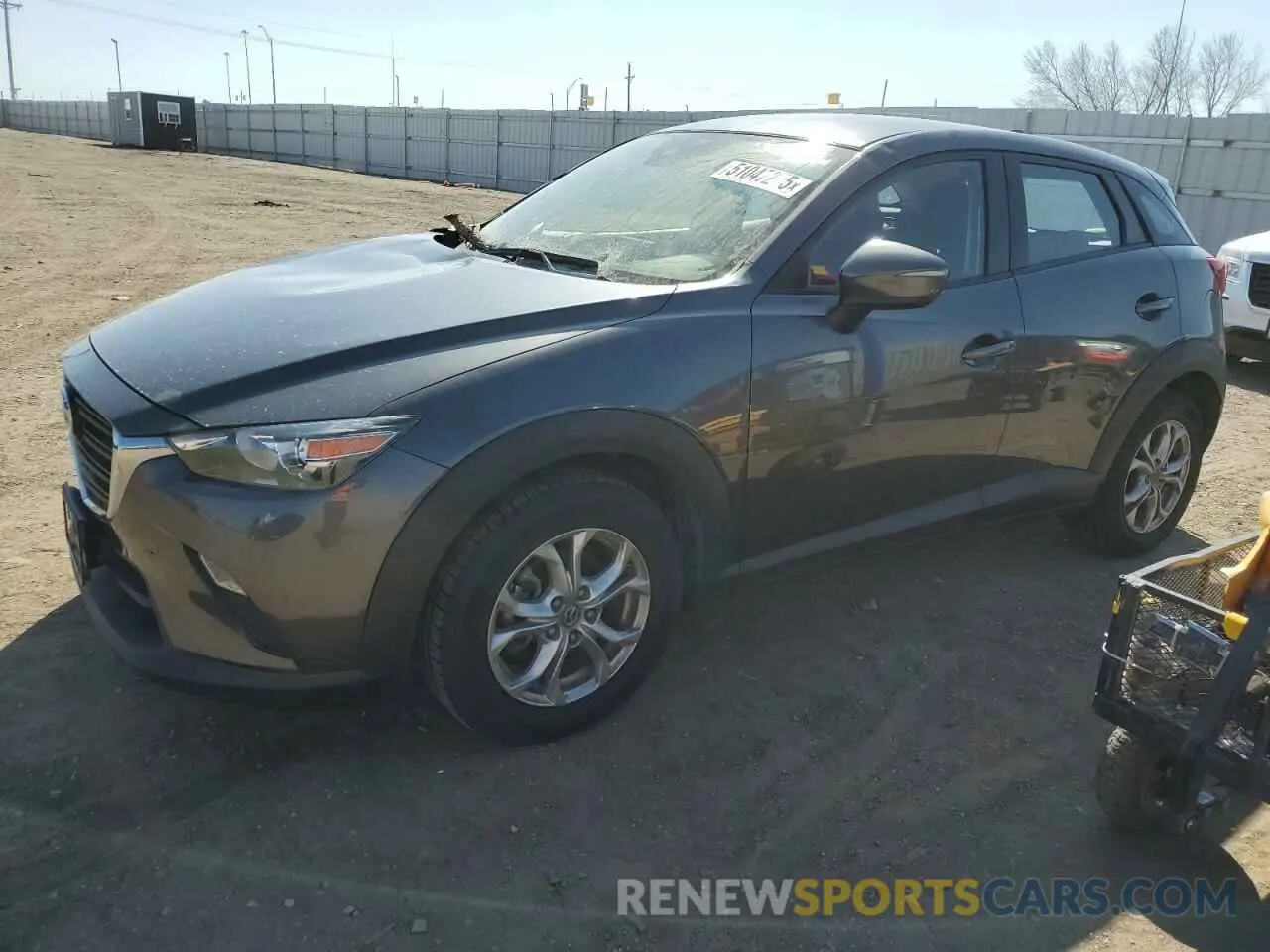 1 Photograph of a damaged car JM1DKDB72K0427826 MAZDA CX-3 2019