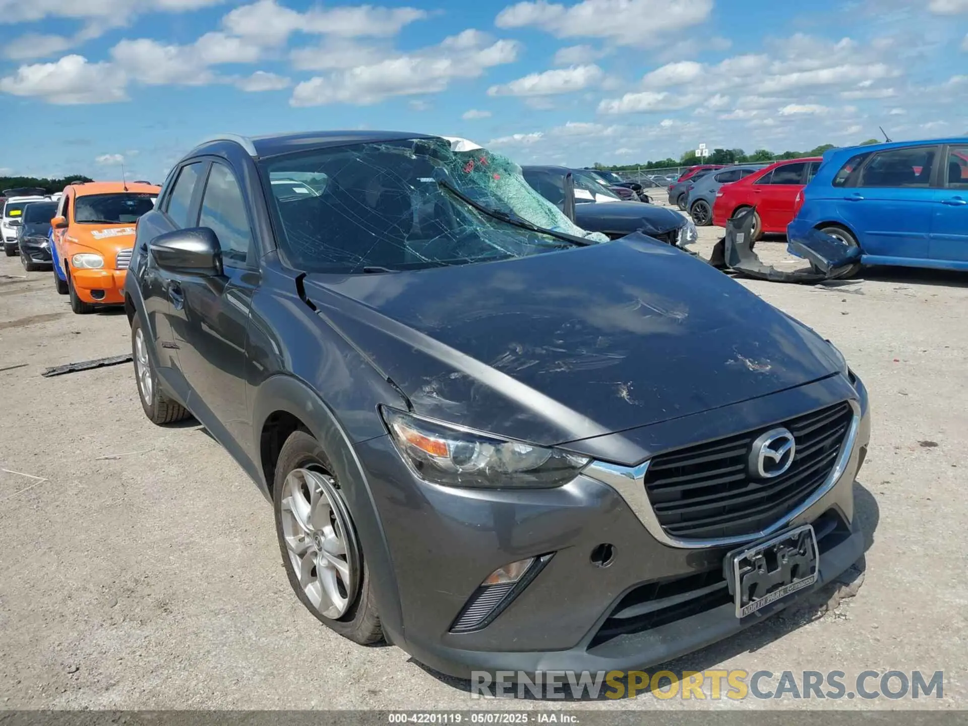 1 Photograph of a damaged car JM1DKDB72K1451649 MAZDA CX-3 2019