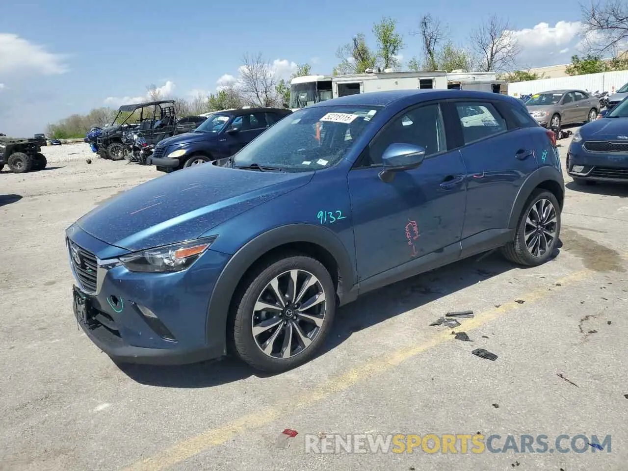 1 Photograph of a damaged car JM1DKDC79K0403635 MAZDA CX-3 2019
