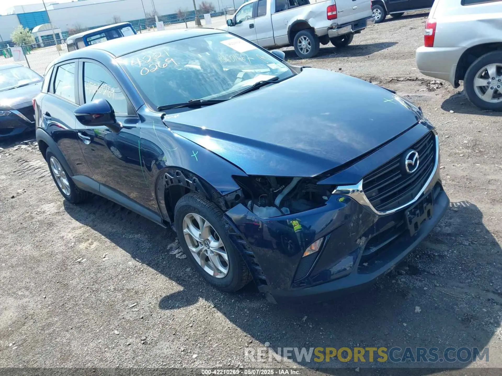 1 Photograph of a damaged car JM1DKFB71K0445584 MAZDA CX-3 2019