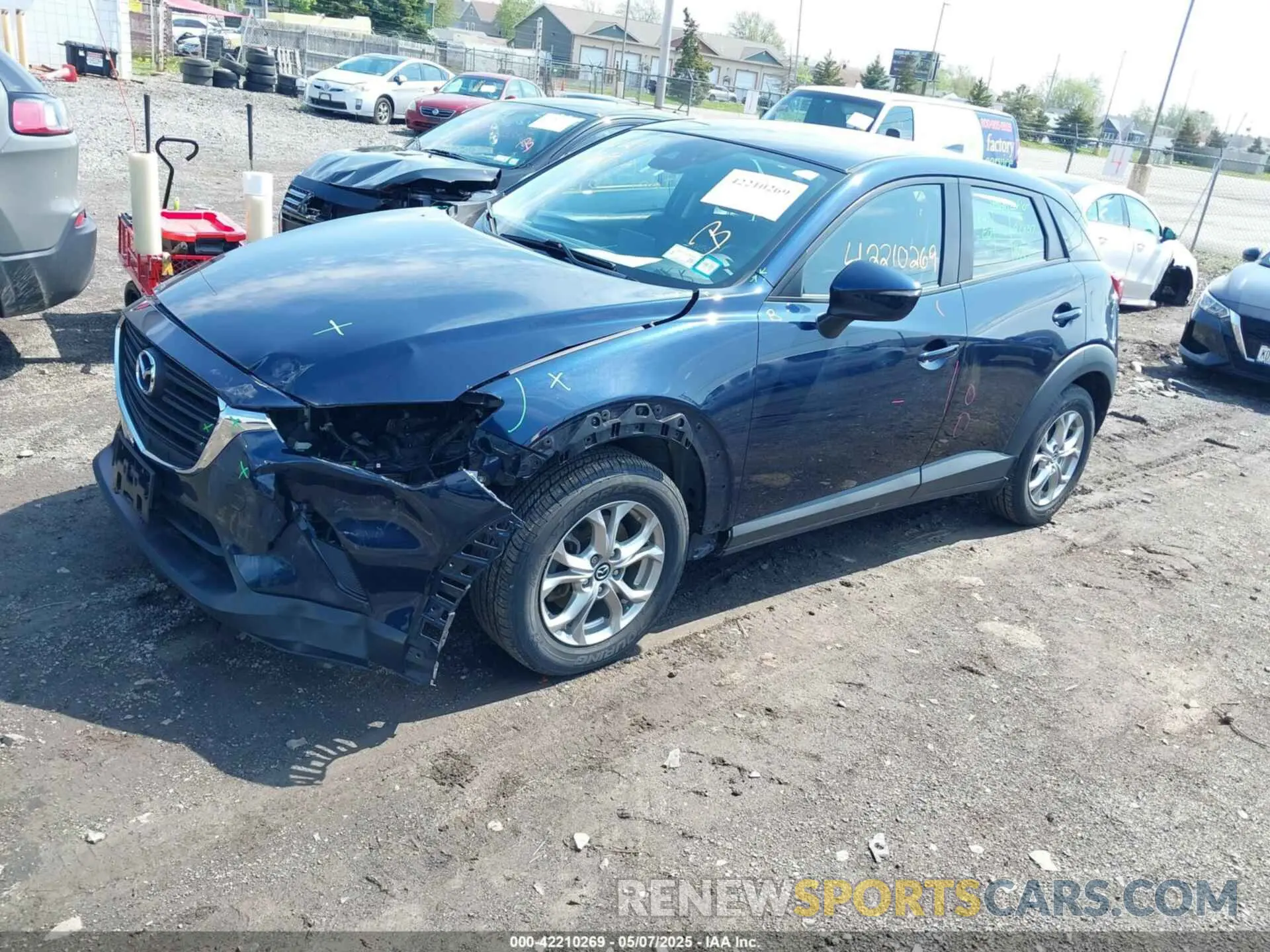2 Photograph of a damaged car JM1DKFB71K0445584 MAZDA CX-3 2019