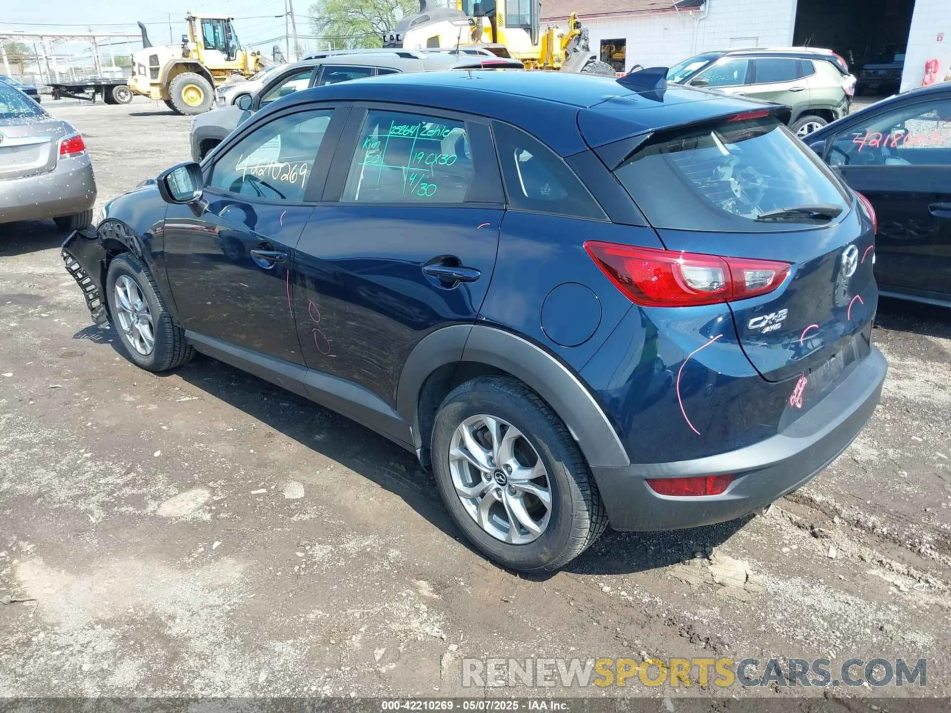 3 Photograph of a damaged car JM1DKFB71K0445584 MAZDA CX-3 2019