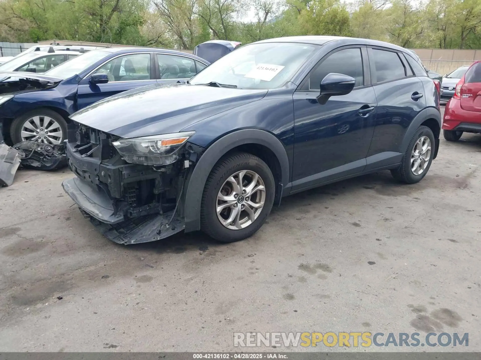 2 Photograph of a damaged car JM1DKFB74K0413034 MAZDA CX-3 2019