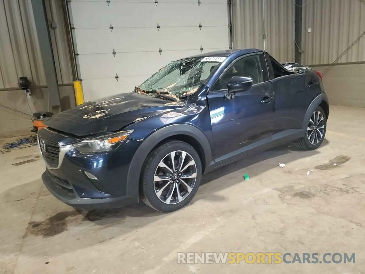 1 Photograph of a damaged car JM1DKFC72K1409055 MAZDA CX-3 2019