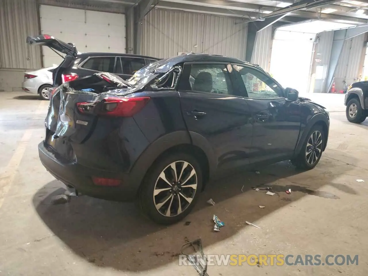 3 Photograph of a damaged car JM1DKFC72K1409055 MAZDA CX-3 2019