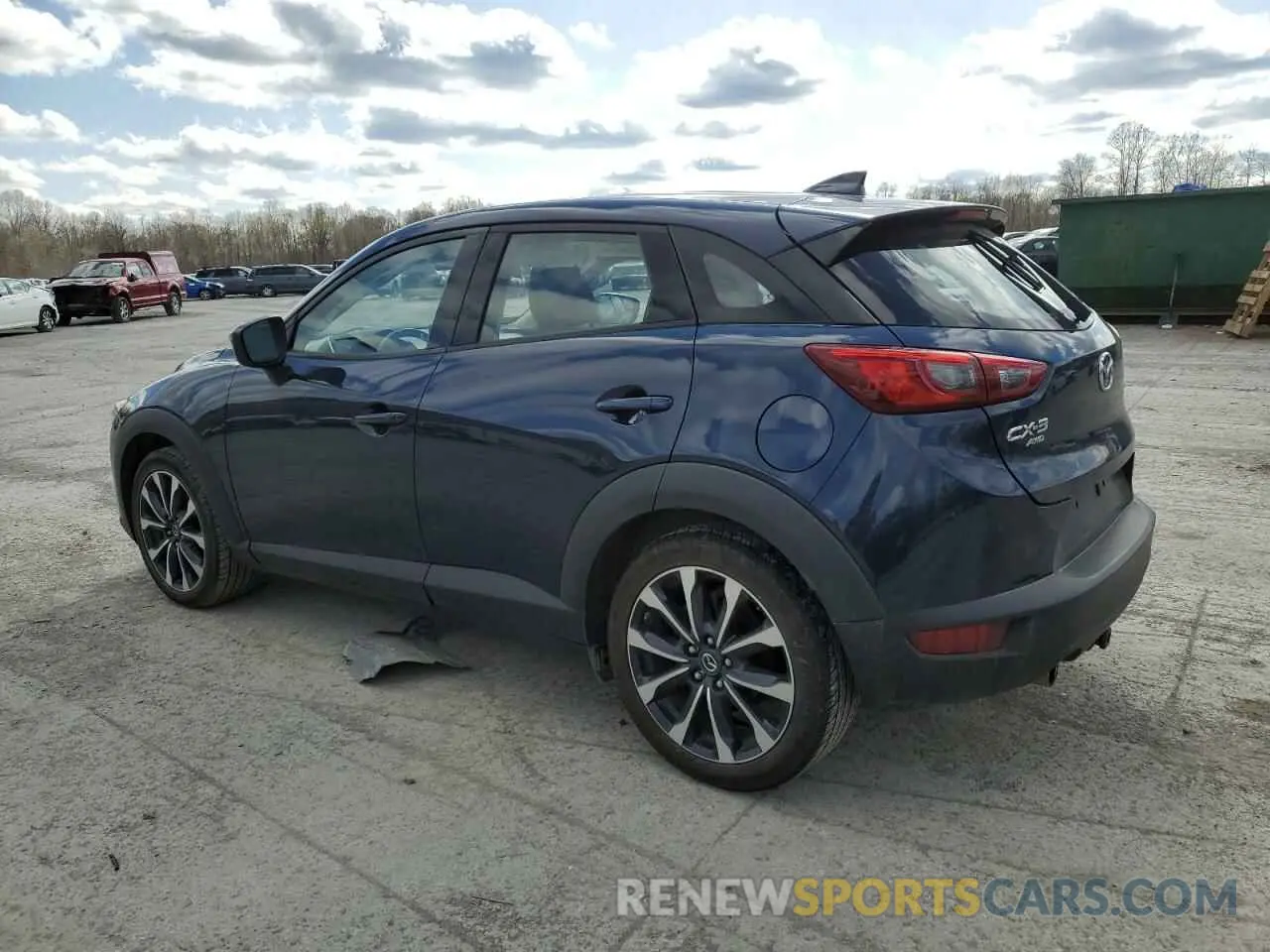 2 Photograph of a damaged car JM1DKFC72K1420105 MAZDA CX-3 2019