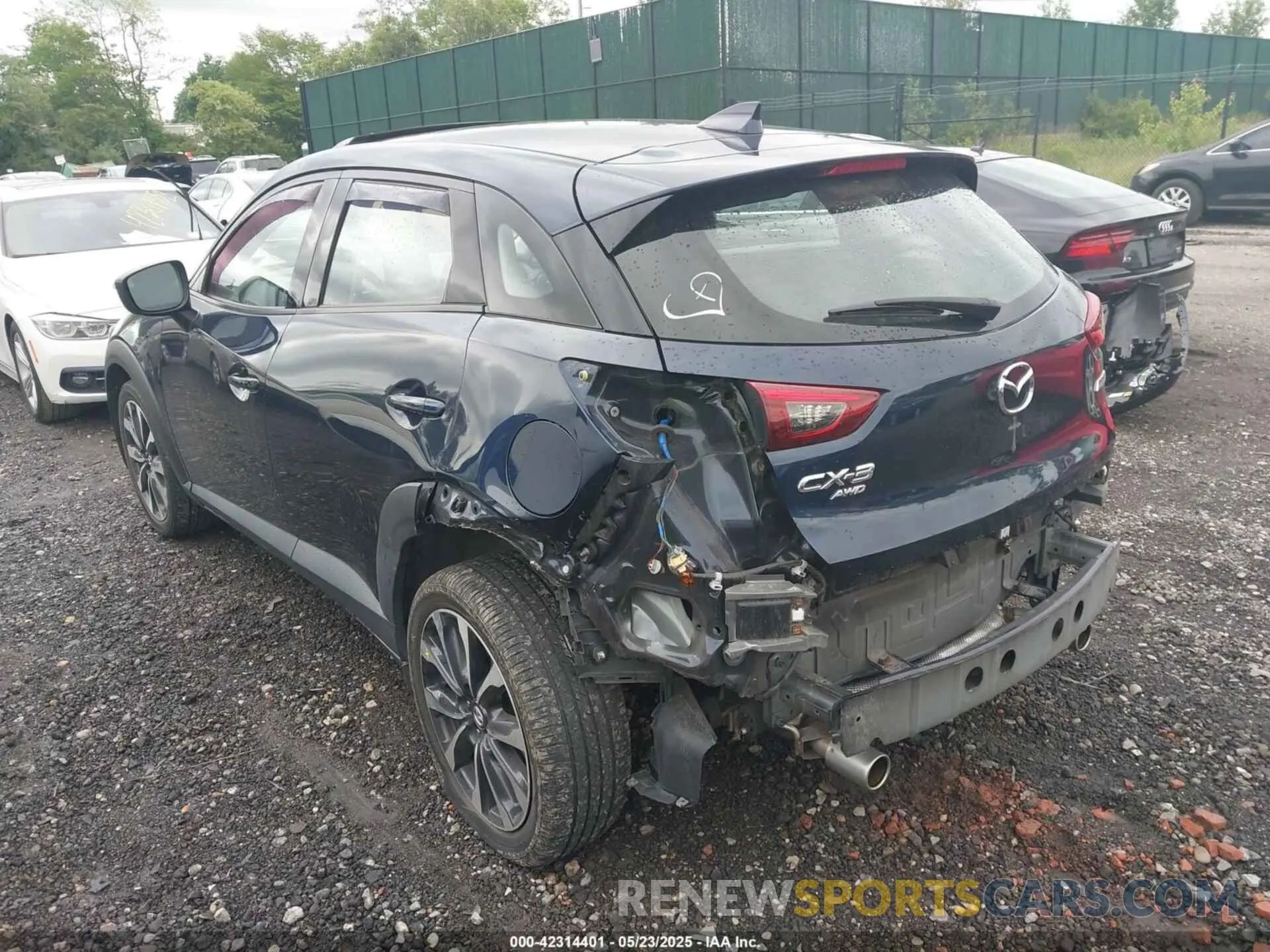 3 Photograph of a damaged car JM1DKFC76K0446440 MAZDA CX-3 2019