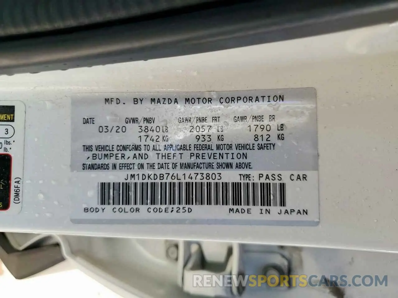 13 Фотография поврежденного автомобиля JM1DKDB76L1473803 MAZDA CX-3 2020