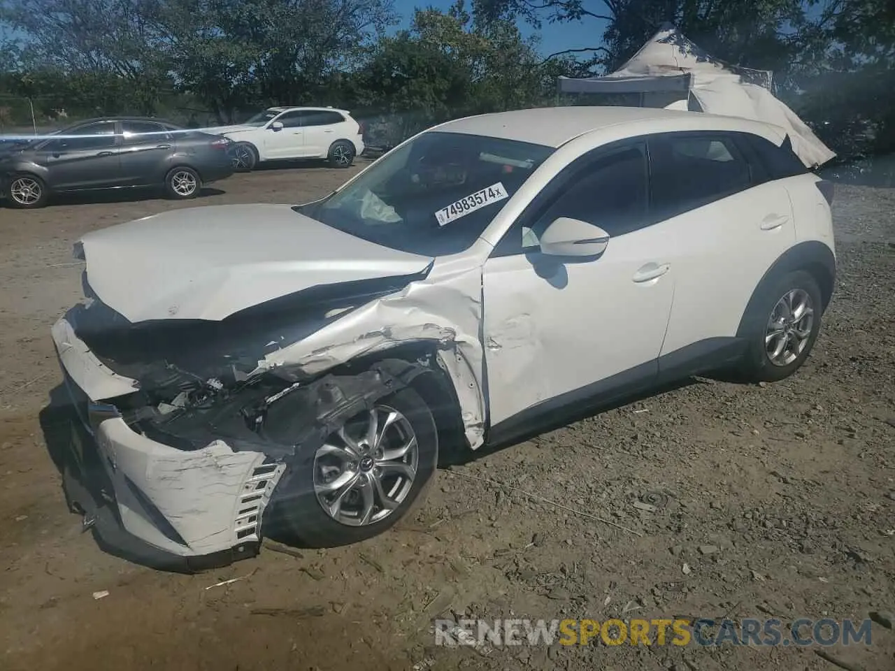 1 Photograph of a damaged car JM1DKDB79L1474363 MAZDA CX-3 2020