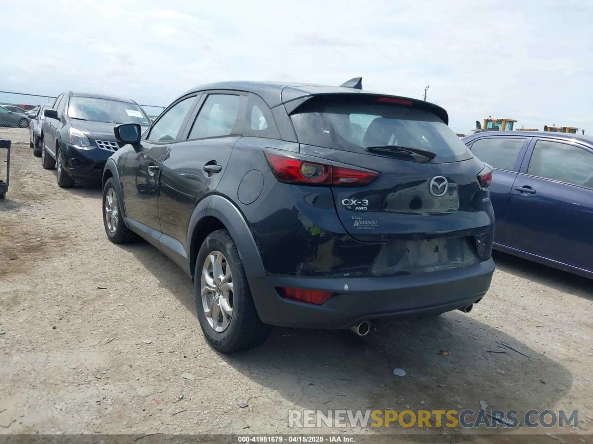 3 Photograph of a damaged car JM1DKFB72M1507720 MAZDA CX-3 2021