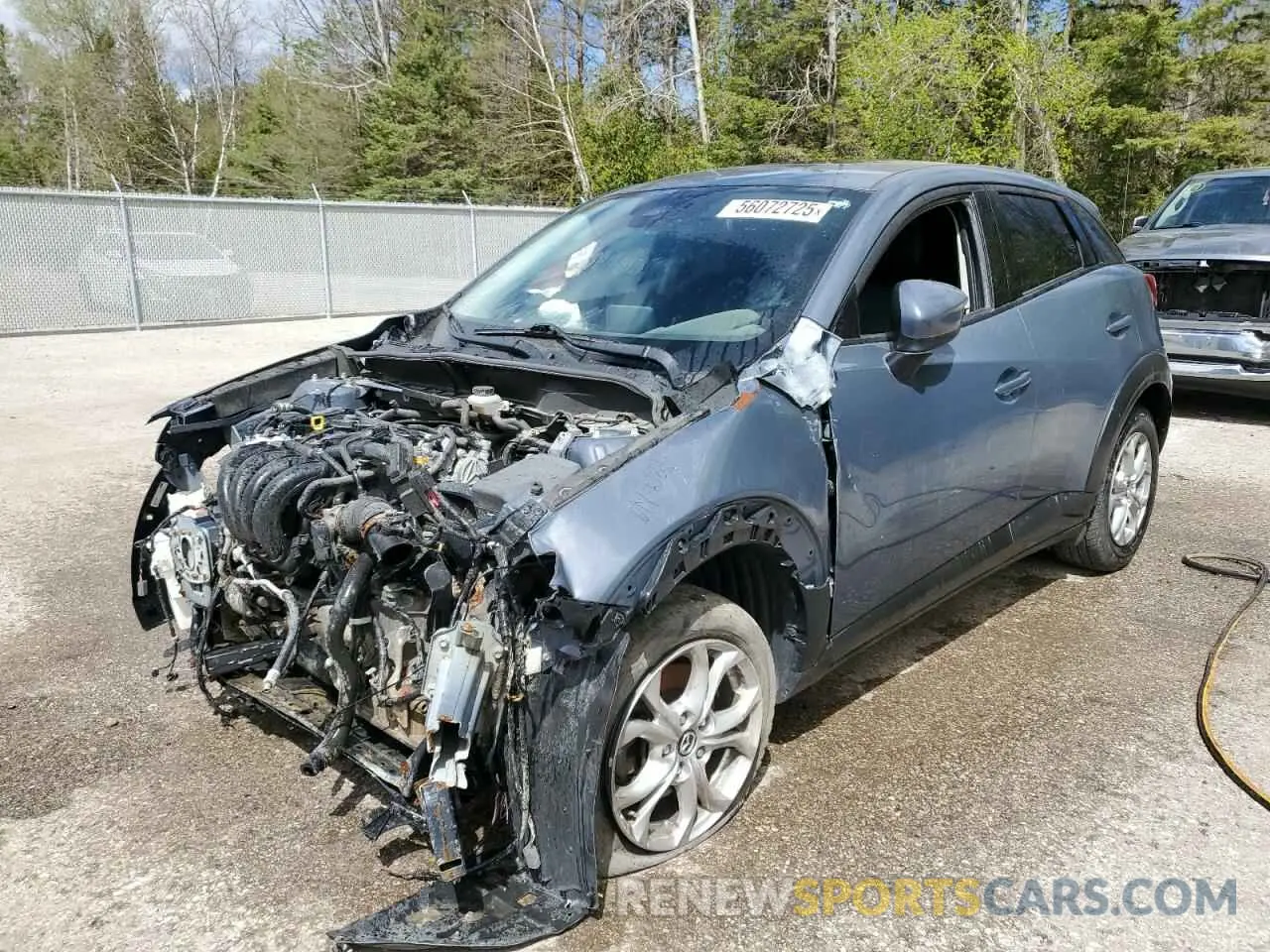 1 Фотография поврежденного автомобиля JM1DKFC79M1504702 MAZDA CX-3 2021