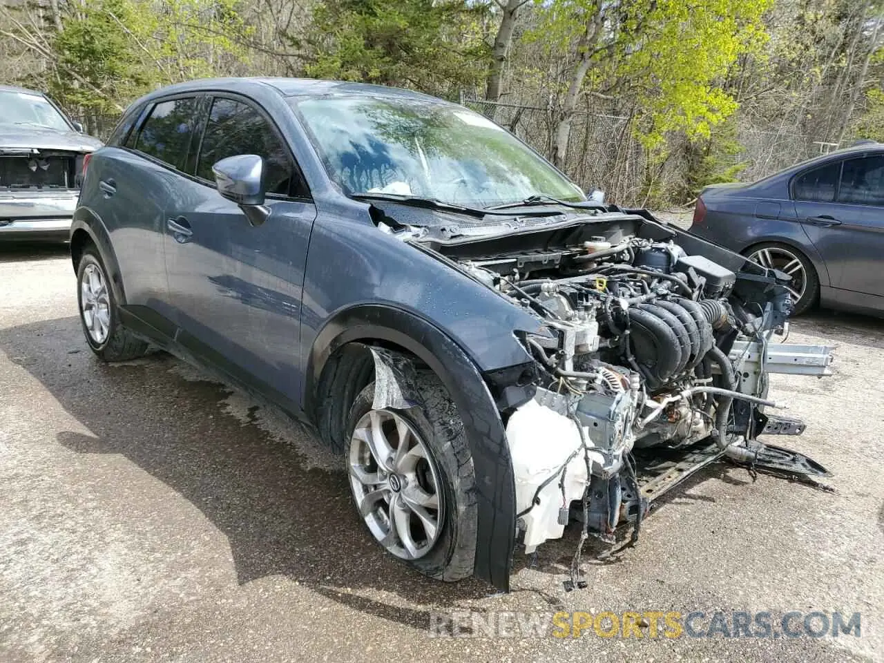 4 Фотография поврежденного автомобиля JM1DKFC79M1504702 MAZDA CX-3 2021
