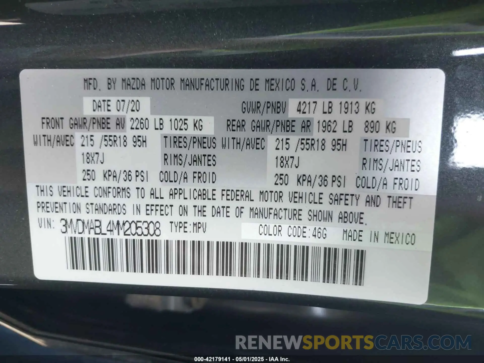 9 Фотография поврежденного автомобиля 3MVDMABL4MM205308 MAZDA CX-30 2021