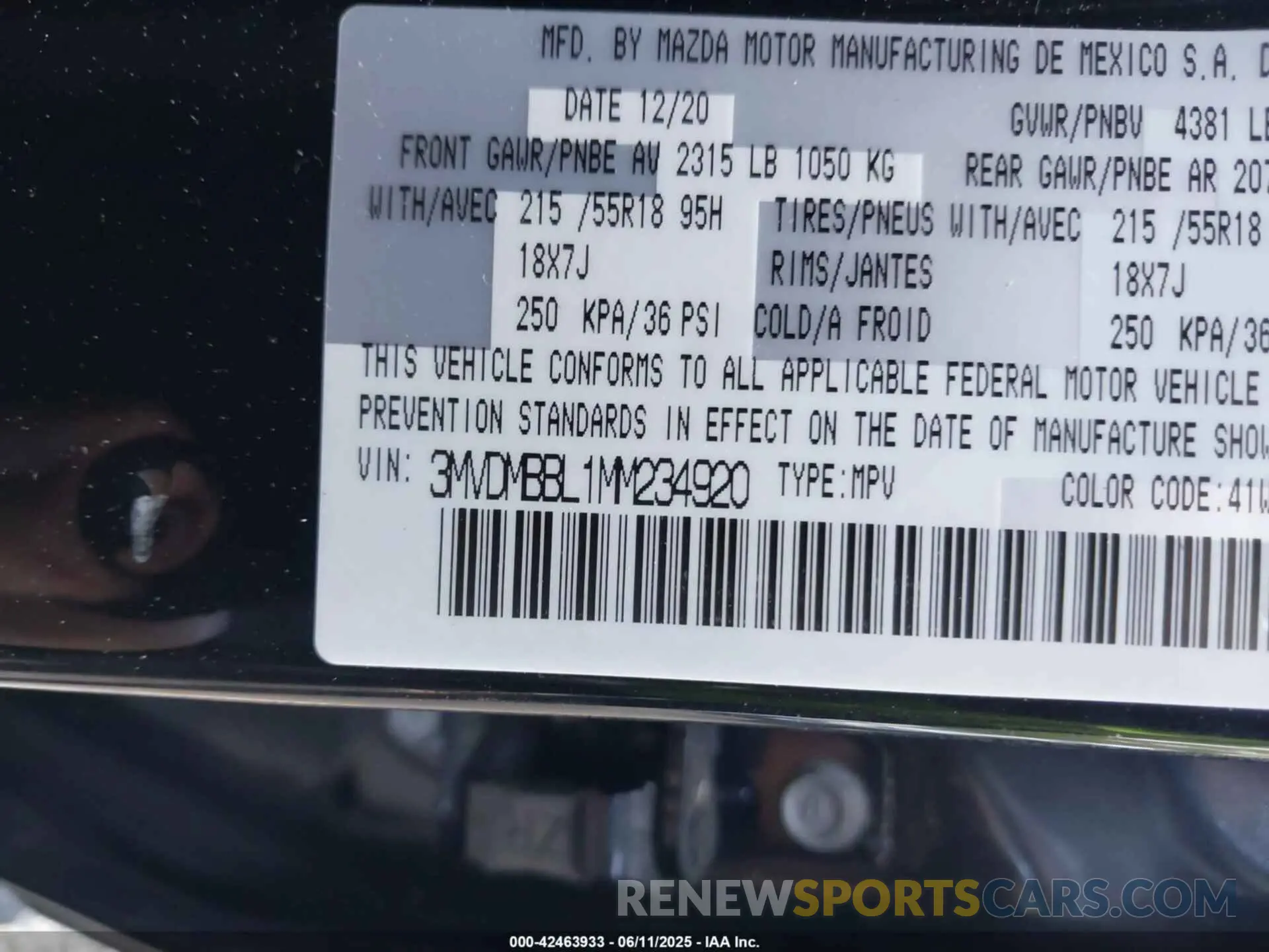 9 Photograph of a damaged car 3MVDMBBL1MM234920 MAZDA CX-30 2021