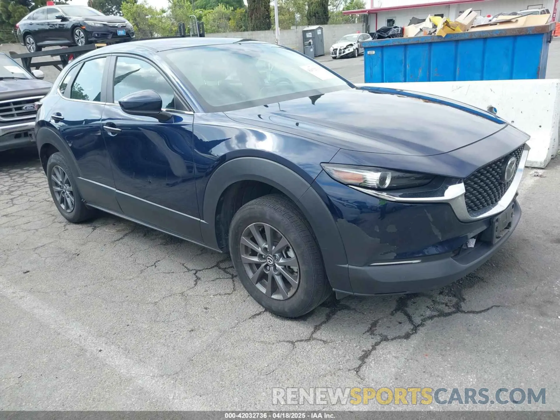 1 Photograph of a damaged car 3MVDMBAL2NM419092 MAZDA CX-30 2022