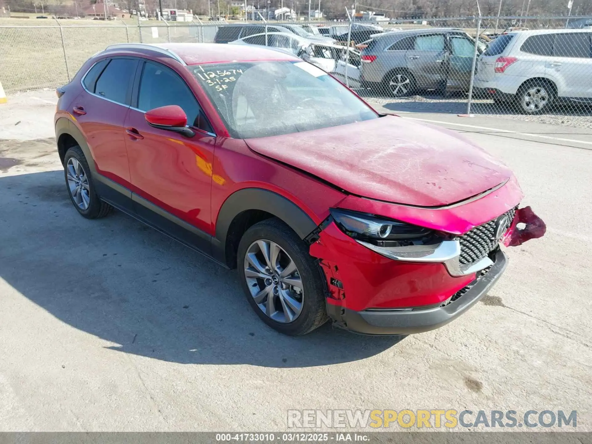 1 Photograph of a damaged car 3MVDMBBLXNM439282 MAZDA CX-30 2022
