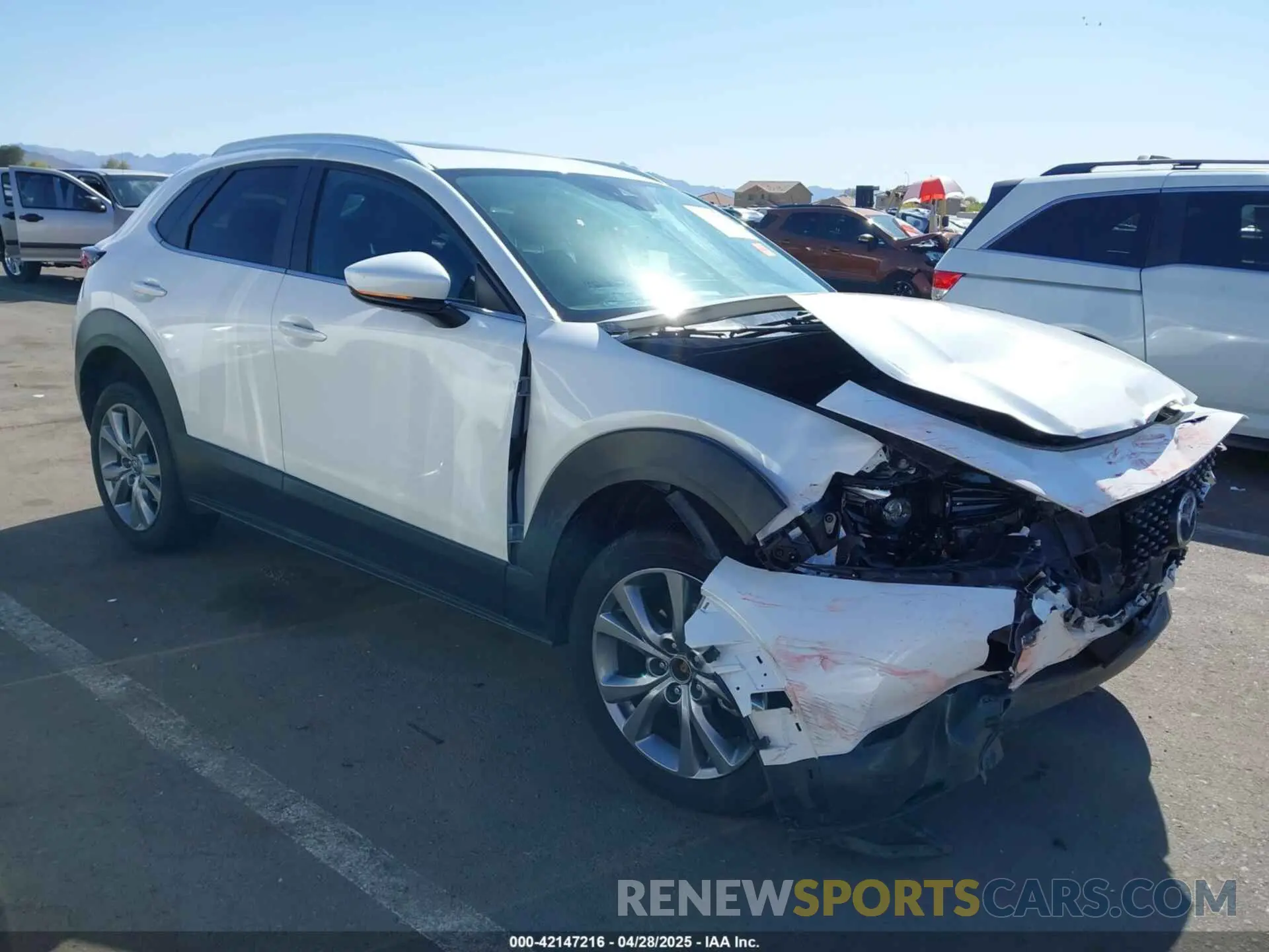 1 Photograph of a damaged car 3MVDMBCL4NM454228 MAZDA CX-30 2022