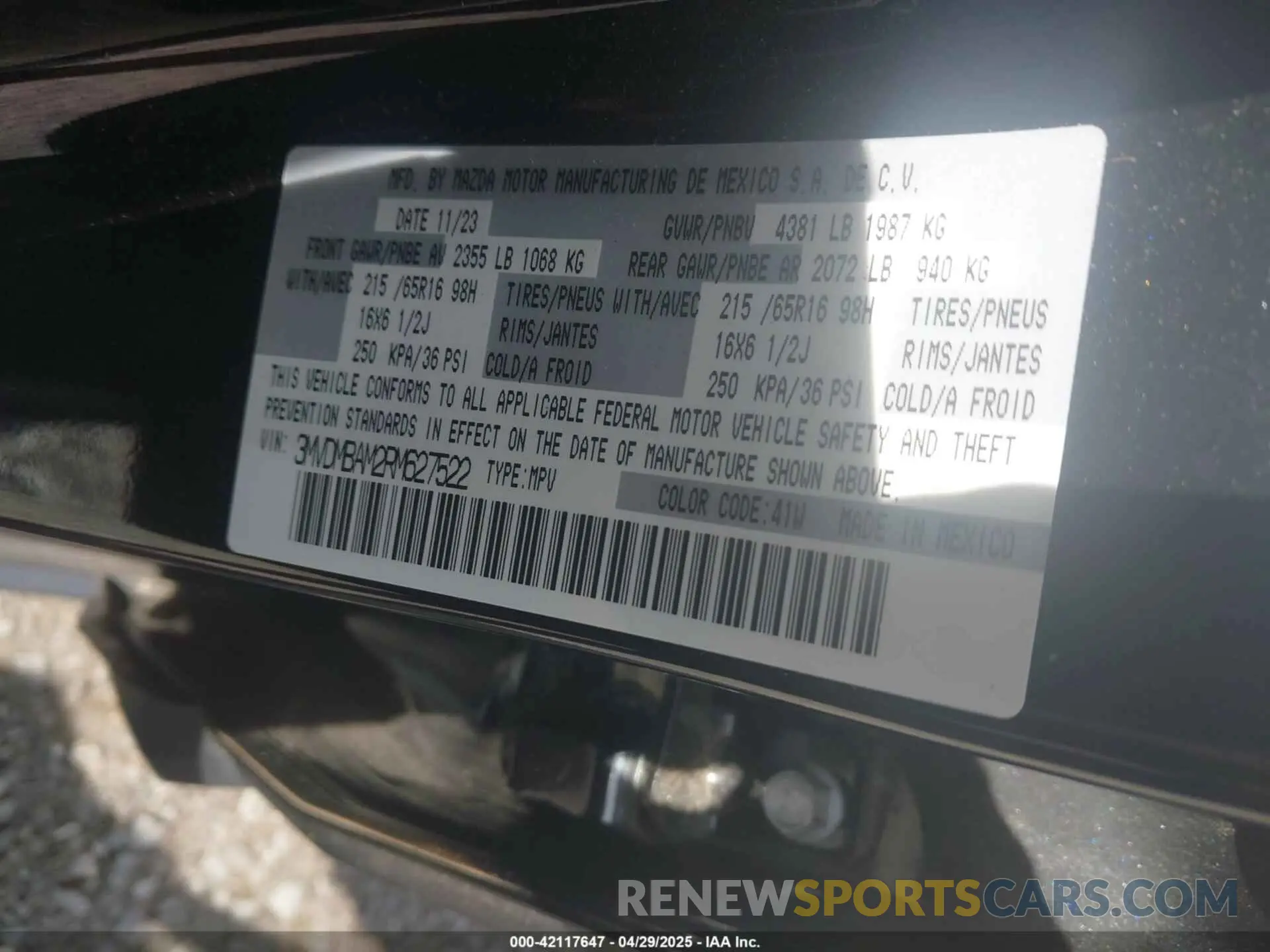 9 Фотография поврежденного автомобиля 3MVDMBAM2RM627522 MAZDA CX-30 2024