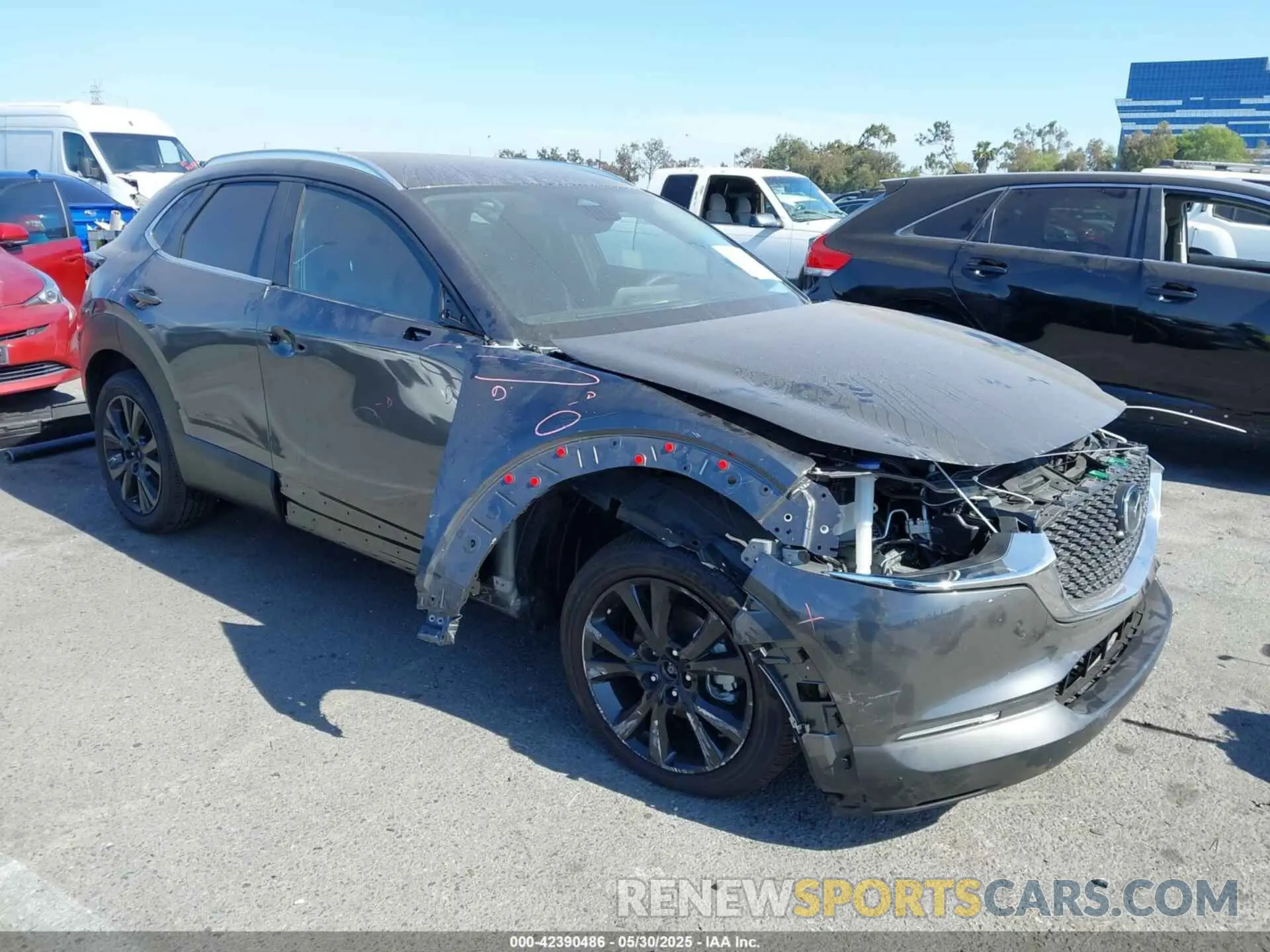 1 Photograph of a damaged car 3MVDMBBM8RM716638 MAZDA CX-30 2024