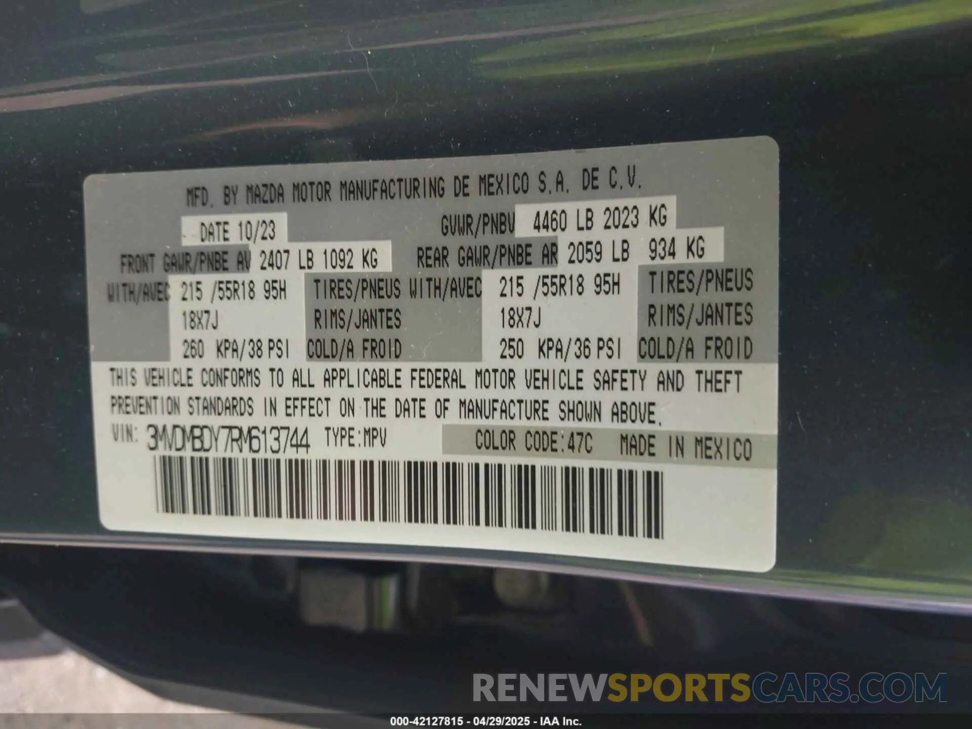 9 Photograph of a damaged car 3MVDMBDY7RM613744 MAZDA CX-30 2024