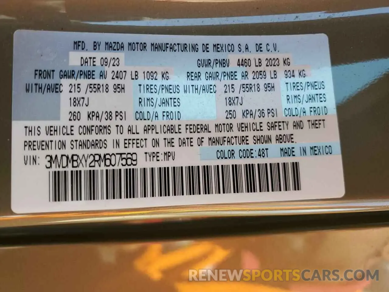 12 Фотография поврежденного автомобиля 3MVDMBXY2RM607569 MAZDA CX-30 CARB 2024