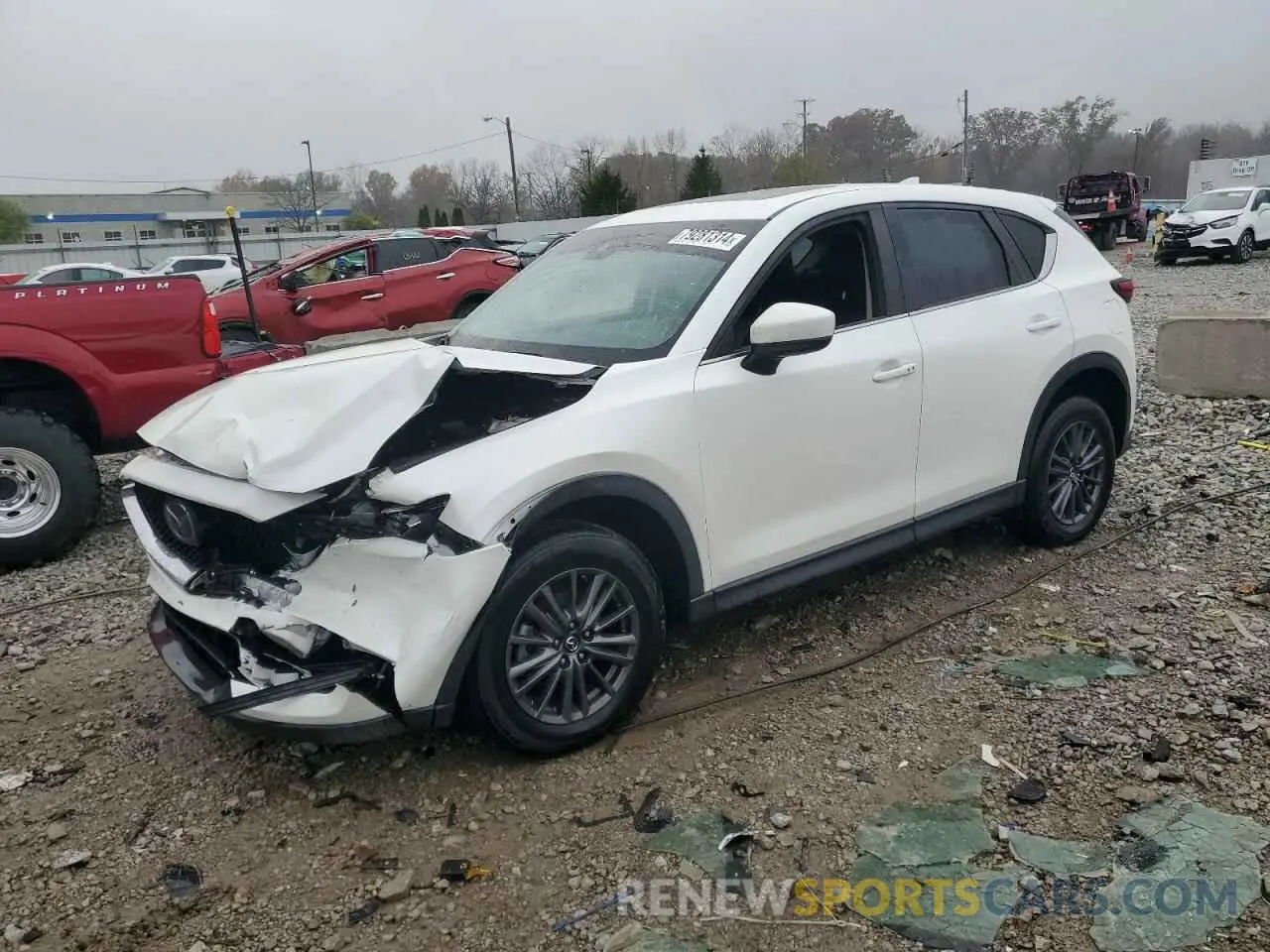 1 Photograph of a damaged car JM3KFACM8K0537897 MAZDA CX-5 2019