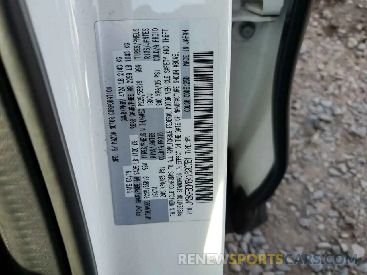 13 Фотография поврежденного автомобиля JM3KFBDM6K1620761 MAZDA CX-5 2019