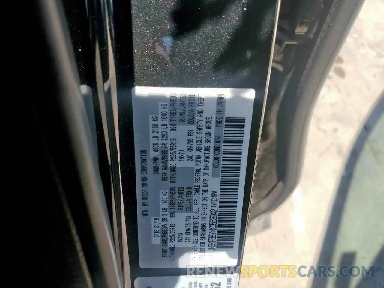 13 Фотография поврежденного автомобиля JM3KFBEYXK0563942 MAZDA CX-5 2019