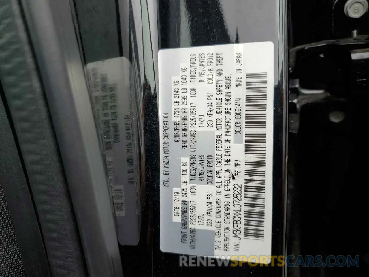 13 Фотография поврежденного автомобиля JM3KFBCMXL0725232 MAZDA CX-5 2020