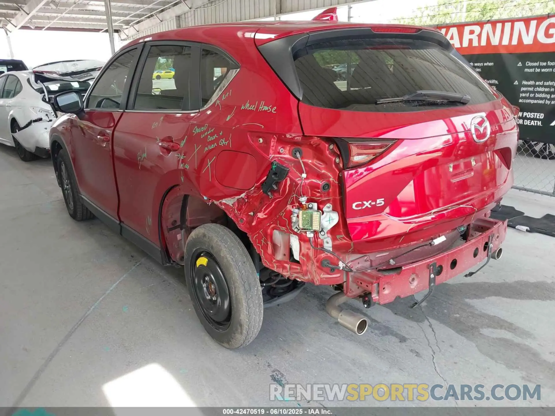 3 Фотография поврежденного автомобиля JM3KFACM8M1305118 MAZDA CX-5 2021