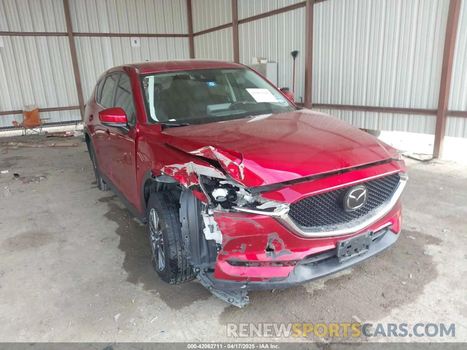1 Photograph of a damaged car JM3KFACM9M0398978 MAZDA CX-5 2021