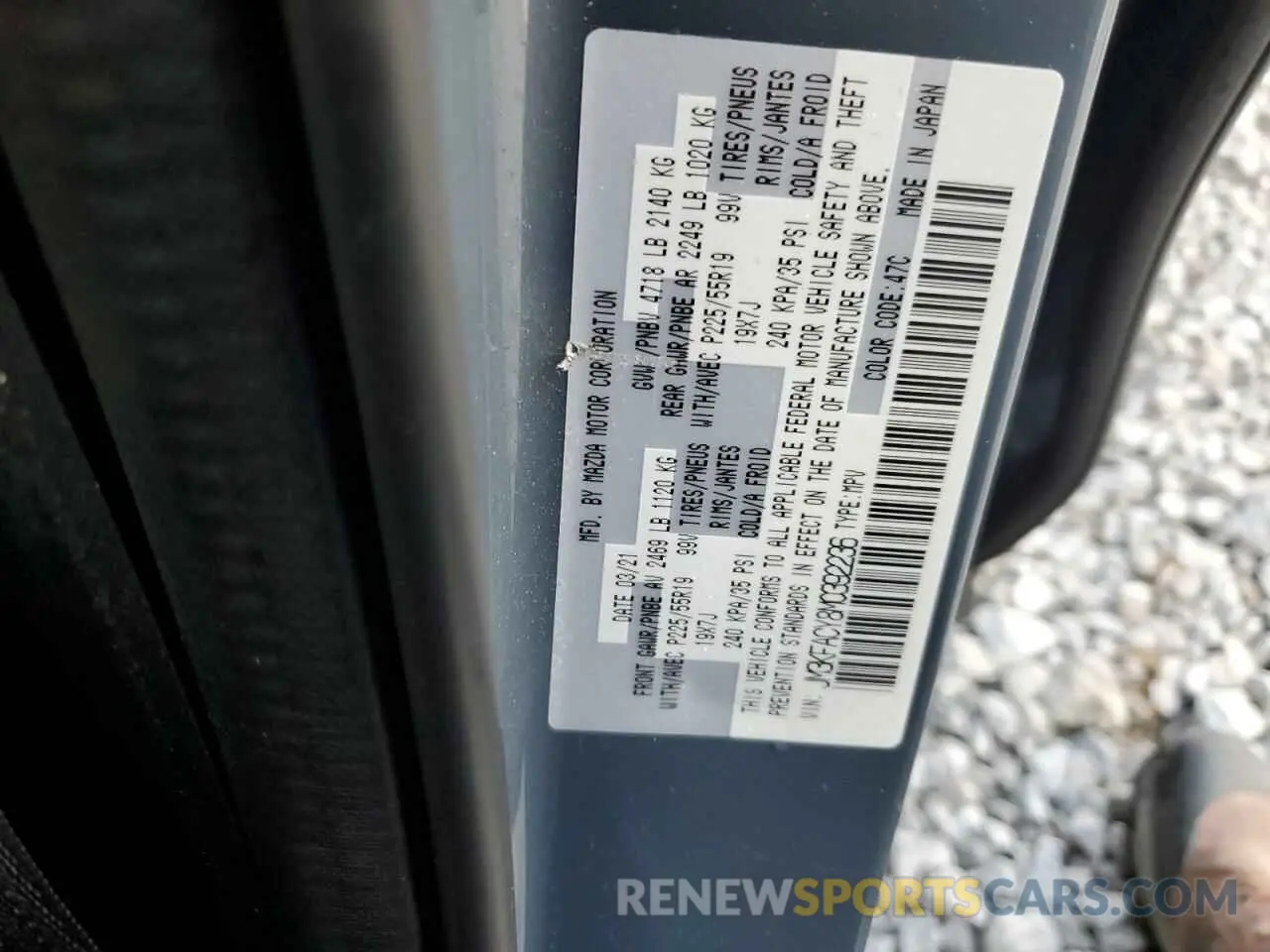 13 Фотография поврежденного автомобиля JM3KFACY8M0392236 MAZDA CX-5 2021