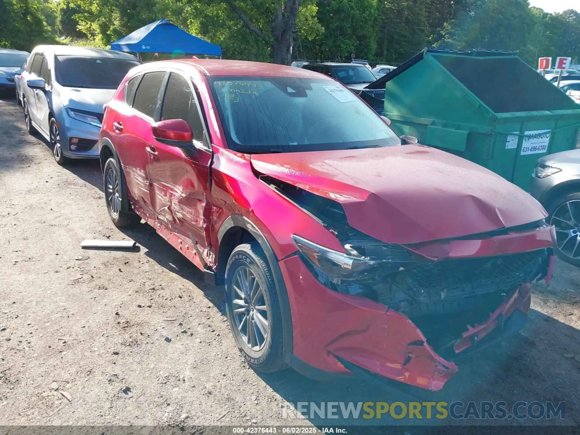 6 Photograph of a damaged car JM3KFBBM5M1300255 MAZDA CX-5 2021