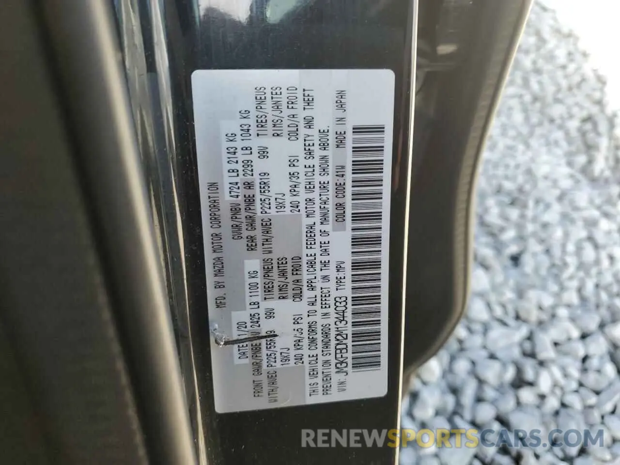13 Photograph of a damaged car JM3KFBDM2M1344033 MAZDA CX-5 2021