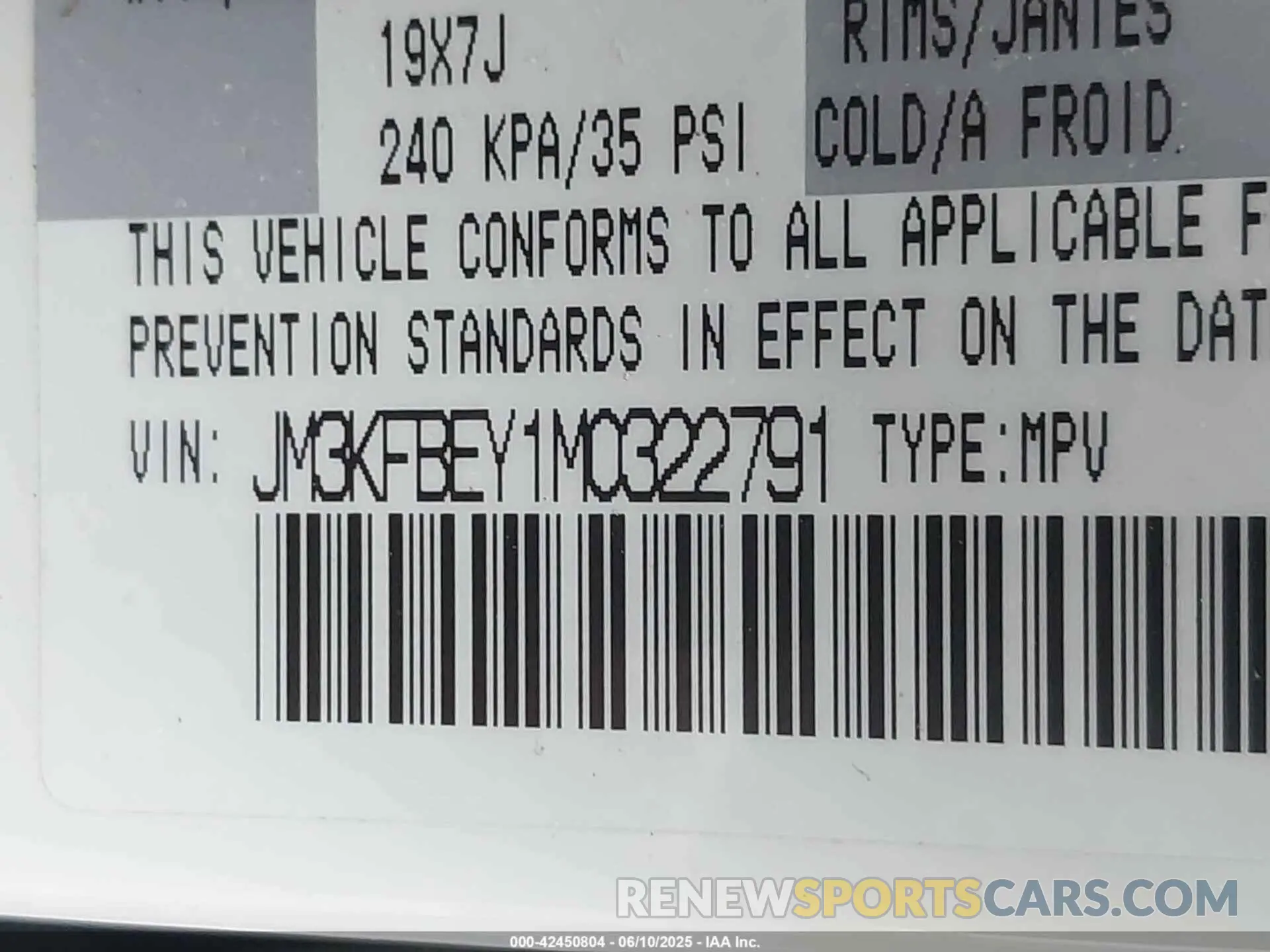 9 Photograph of a damaged car JM3KFBEY1M0322791 MAZDA CX-5 2021