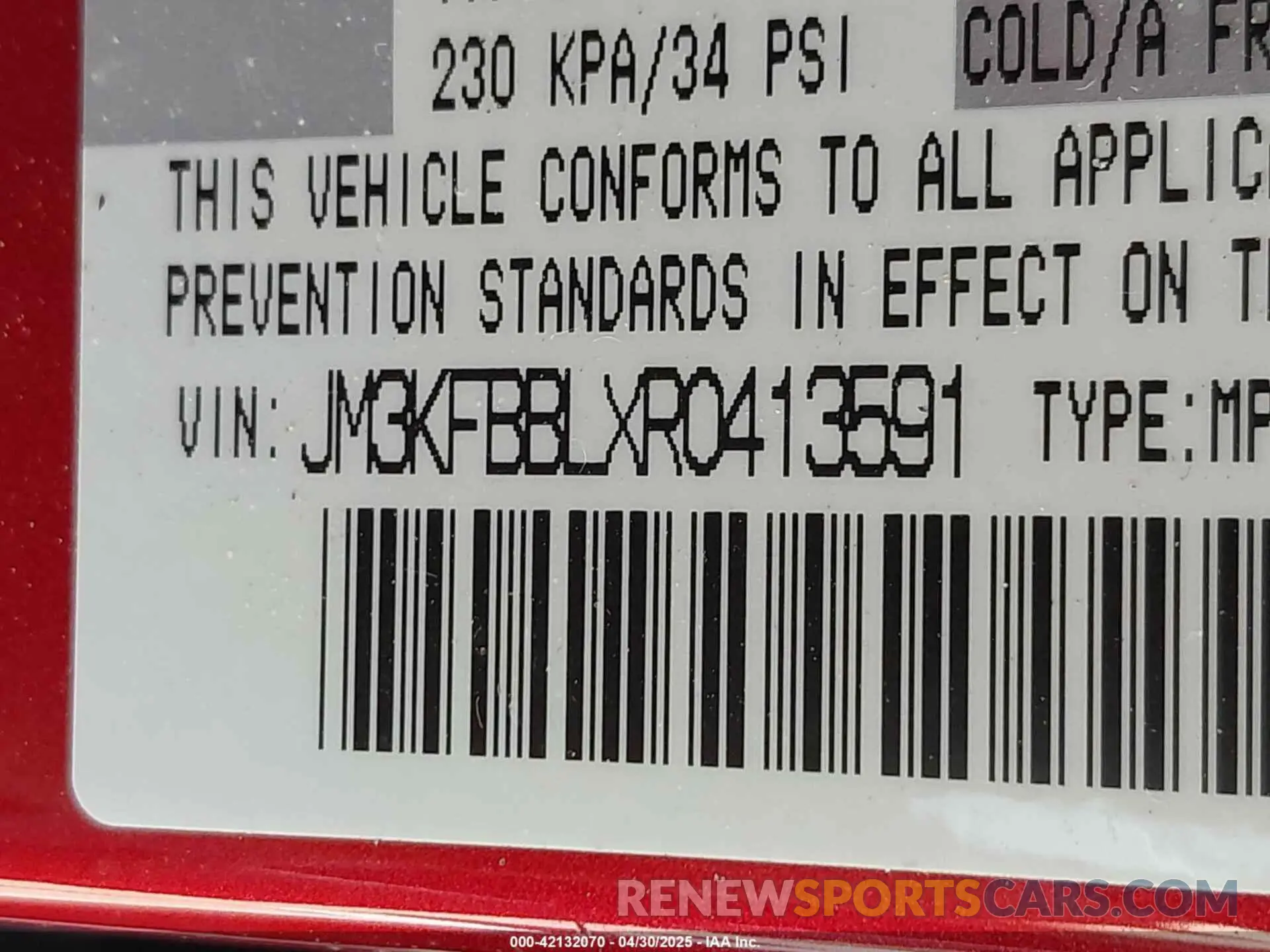 9 Фотография поврежденного автомобиля JM3KFBBLXR0413591 MAZDA CX-5 2024