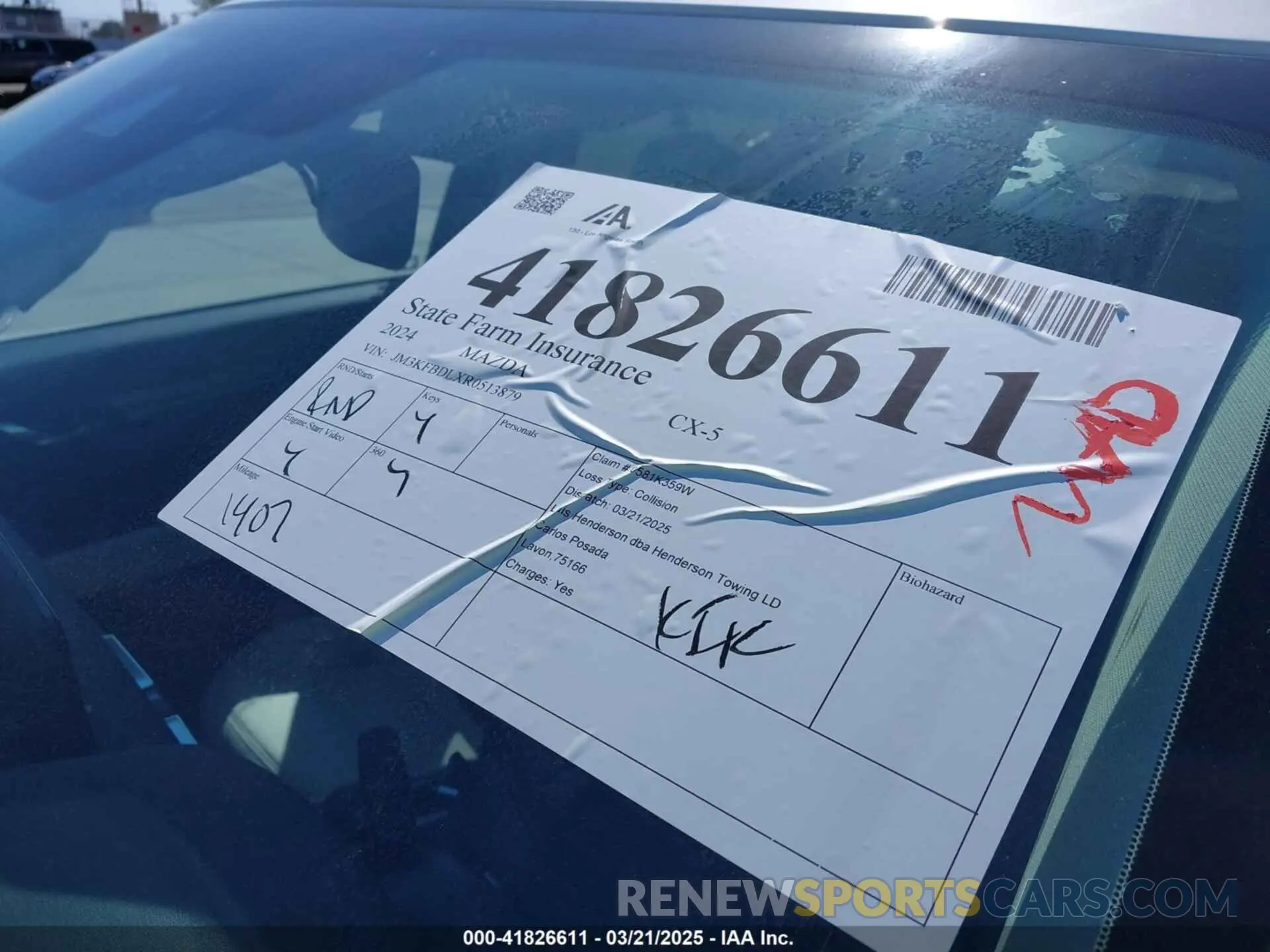 17 Photograph of a damaged car JM3KFBDLXR0513879 MAZDA CX-5 2024