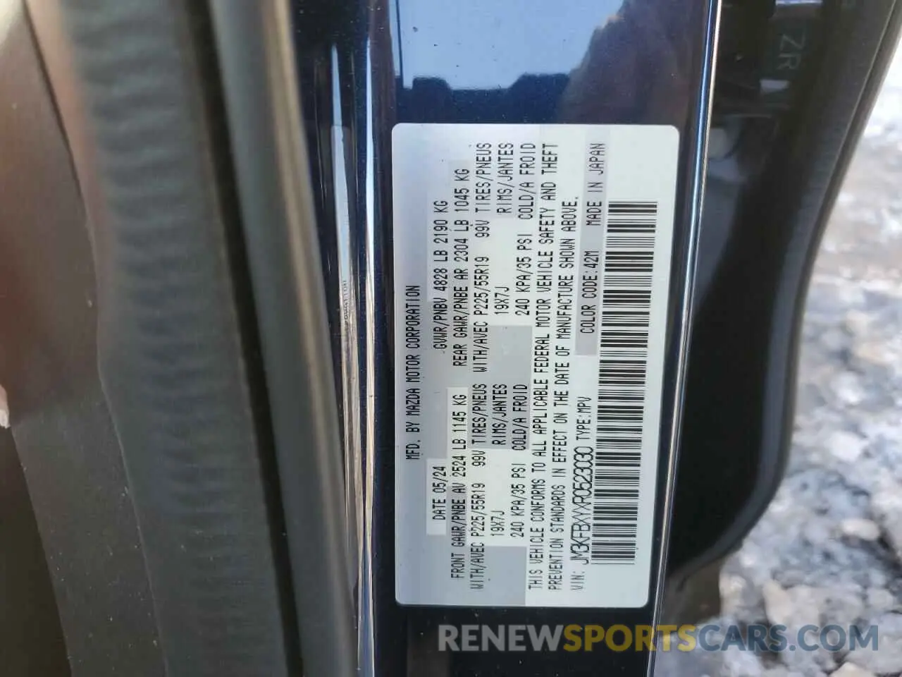 15 Фотография поврежденного автомобиля JM3KFBXYXR0523030 MAZDA CX-5 2024