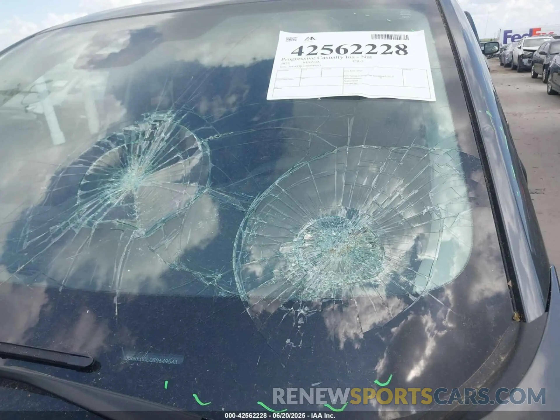 17 Photograph of a damaged car JM3KFBCL0S0649543 MAZDA CX-5 2025